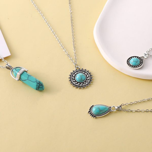 Wholesale Vintage 4 Ply Turquoise Necklaces on Sale