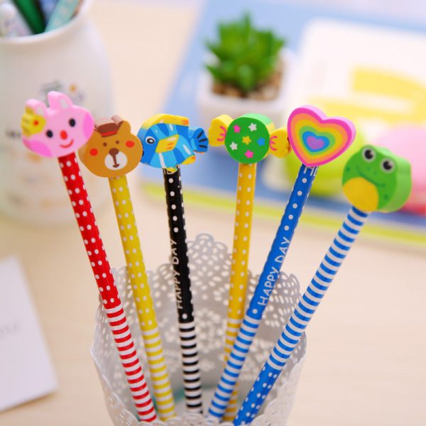 Wholesale Wooden HB Pencil with Eraser Fashion