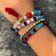 Wholesale Vintage Stacked Tassel Feather Bracelet Alloy Bracelet For Sale