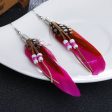 Wholesale Bohemian Tassel Feather Earrings Online Hot Sale