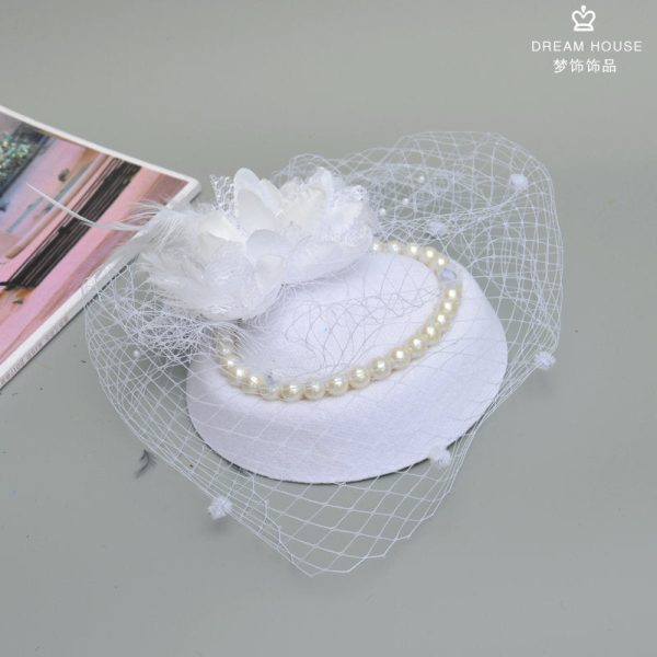 Wholesale Vintage Veil Feathers Hair Clips For Sale