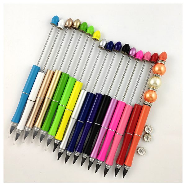 Wholesale Beadable Metal Pencil Random 50pcs DIY Eternal With Eraser No Need to Sharpen the Refill Online Sale