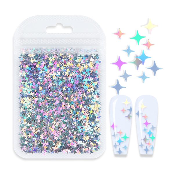 Wholesale Star Nail Art PET Decorations Online