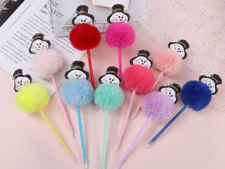 Wholesale Plastic Snowman Ball Ballpoint Pen Sale