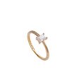 Wholesale Town Store Treasure Pearl Zircon Copper Ring For Discount