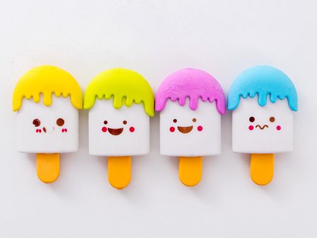 Wholesale TPR Ice Cream Eraser Fashion