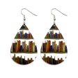 Wholesale Water Drop Stitching Bookshelf Acrylic Earrings Hot on Sale