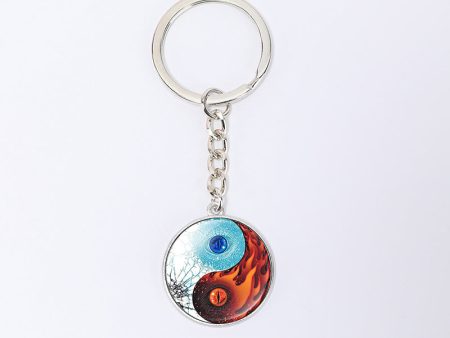 Wholesale Zinc Alloy Tai Chi Key Ring Online