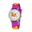 Wholesale Plastic Cute Butterfly Pattern Quartz Kids Watch Online Sale