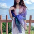 Wholesale Thin Sunscreen Long Gradient Silk Scarf For Cheap