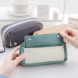 Wholesale Leather Solid Color Large Capacity Pencil Case Online