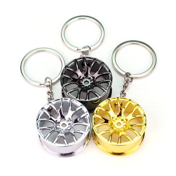 Wholesale Zinc Alloy Car Wheel Keychain Discount