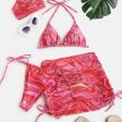 Wholesale Tie Dye Dress Three-Piece Set Swimwear Online Hot Sale