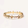 Wholesale Sterling Silver Gemstone 18K Gold Ring Online Sale