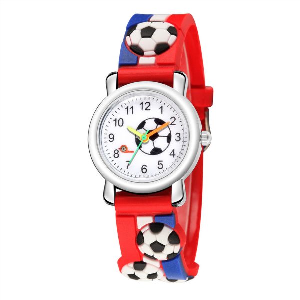 Wholesale 3D Embossed Stripe Plastic Kids Watch Online