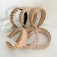 Wholesale Straw Braided Wide Brim Headband Fashion