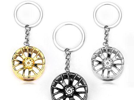 Wholesale Zinc Alloy Car Wheel Keychain Discount