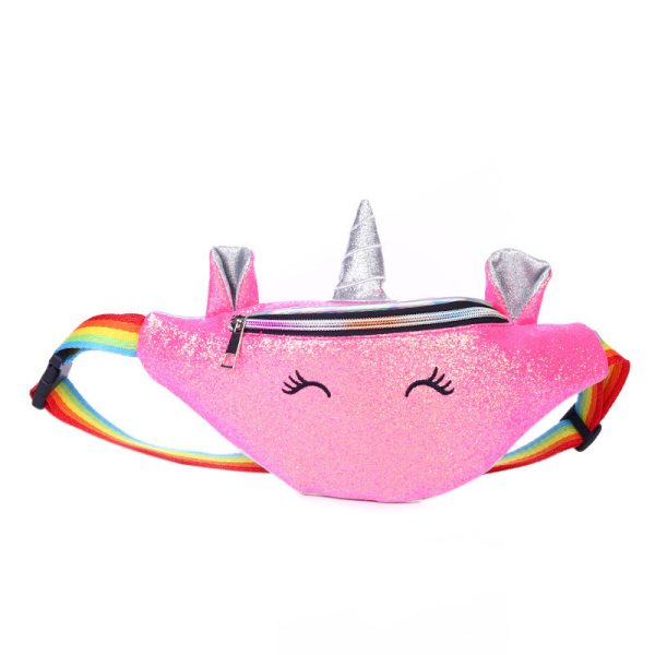 Wholesale Children s Cartoon Laser Sequin Waist Bag Hot on Sale