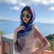 Wholesale Thin Sunscreen Long Gradient Silk Scarf For Cheap