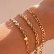 Wholesale Twist Chain Gold Stainless Steel Bracelet Supply