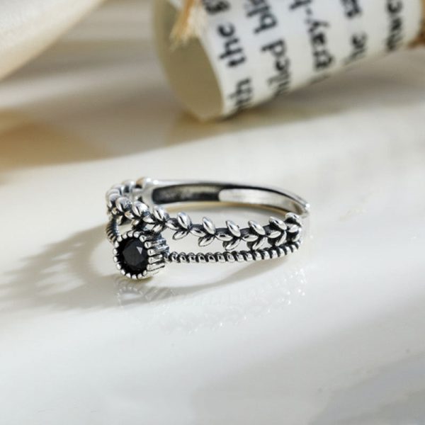 Wholesale Sterling Silver Leaf Ring Fashion