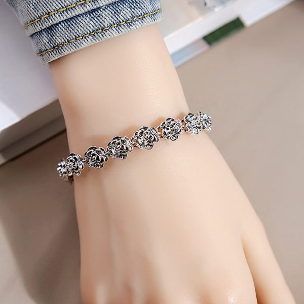 Wholesale Vintage Rose Alloy Bracelet Online