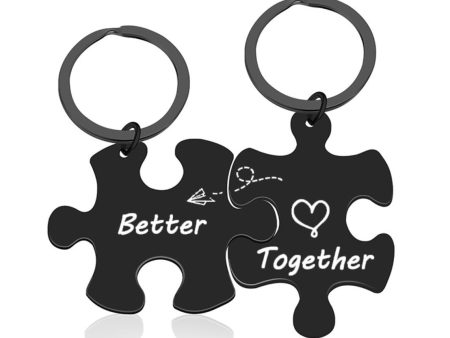 Wholesale Stainless Steel Puzzle Keychain For Cheap