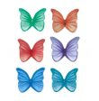 Wholesale Watercolor Butterfly Edible Glutinous Rice Paper Birthday Cake Decoration Sticker Supply