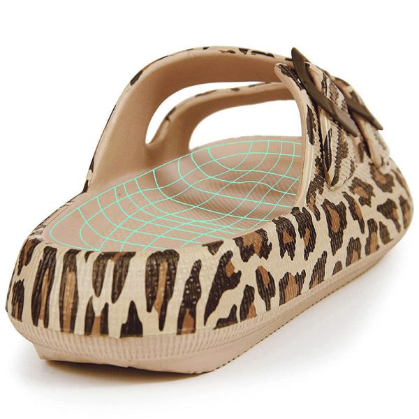 Wholesale Summer EVA Leopard Double Breasted Slippers Online Sale