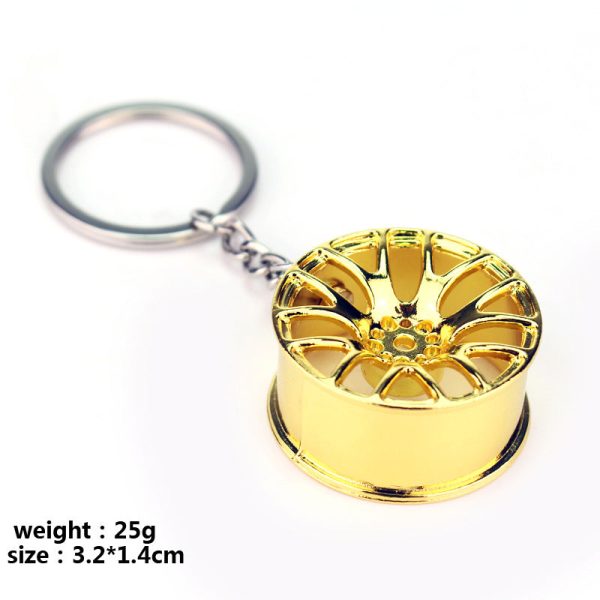 Wholesale Zinc Alloy Car Wheel Keychain Discount