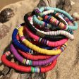 Wholesale 6mm Colored Soft Pottery Elastic Cord Bracelet For Discount