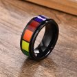 Wholesale Titanium Steel LGBT Ring Hot on Sale