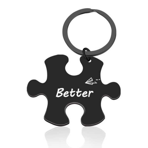 Wholesale Stainless Steel Puzzle Keychain For Cheap