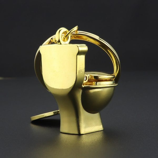 Wholesale Zinc Alloy Keychain Mini Toilet Online now