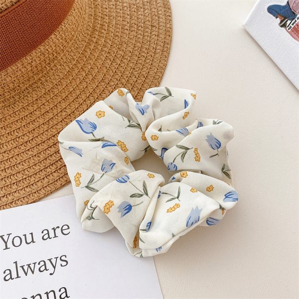 Wholesale Fabric Broken Flower Hair Tie For Cheap