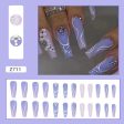 Wholesale Taro Violet Diamond Moire Nail Stickers Online Sale