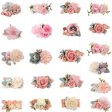 Wholesale Three Sets Pink Fake Head Flower Hair Clips Sale