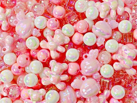 Wholesale .30PCS Acrylic Luminous Bear Rabbit Beads Hot on Sale