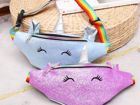 Wholesale Children s Cartoon Laser Sequin Waist Bag Hot on Sale