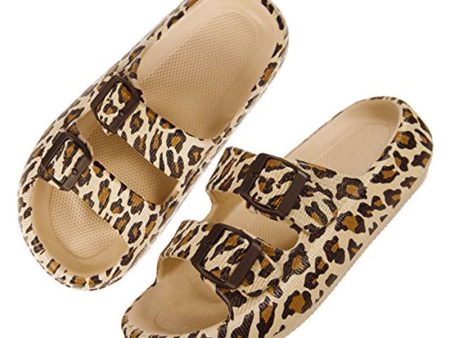 Wholesale Summer EVA Leopard Double Breasted Slippers Online Sale