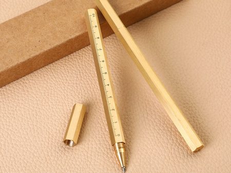 Wholesale Scale Hexagonal Brass Pen Sale