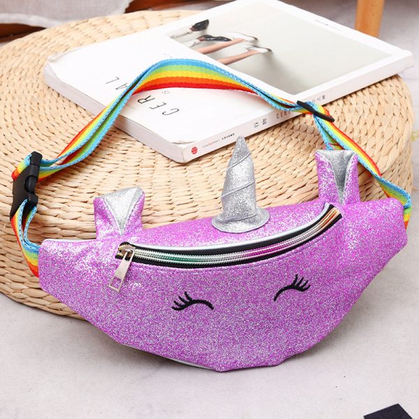 Wholesale Children s Cartoon Laser Sequin Waist Bag Hot on Sale