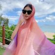 Wholesale Thin Sunscreen Long Gradient Silk Scarf For Cheap