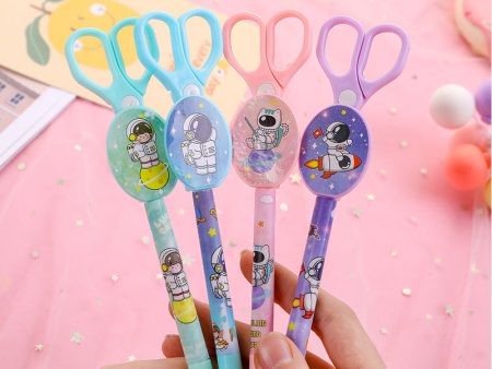 Wholesale Plastic Spaceman Scissors Gel Pen For Sale