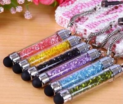 Wholesale Crystal Pendant Mobile Phone Capacitive Pen For Discount