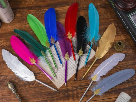 Wholesale Multicolor Feather Pens Online Sale