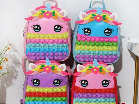 Wholesale Children Silicone Capacity Cartoon Cute School Bag on Sale