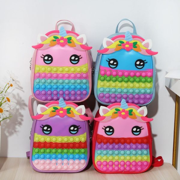 Wholesale Children Silicone Capacity Cartoon Cute School Bag on Sale