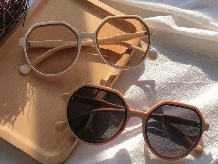 Wholesale Sunscreen Round Frame PC Sunglasses on Sale