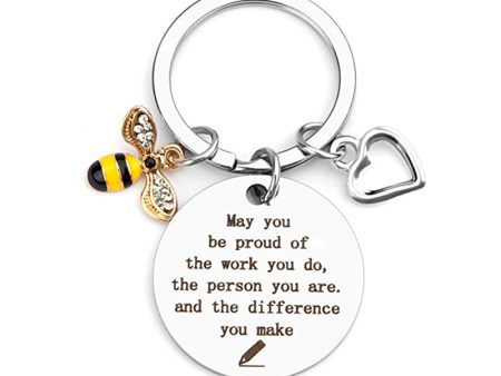 Wholesale Stainless Steel Bee Keychain For Cheap